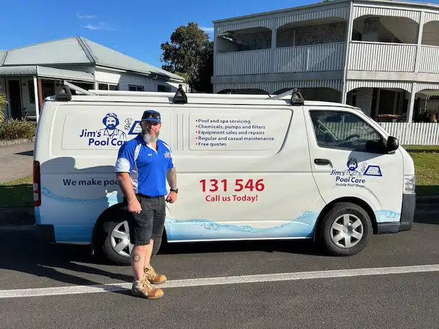 Shellharbour pool service van