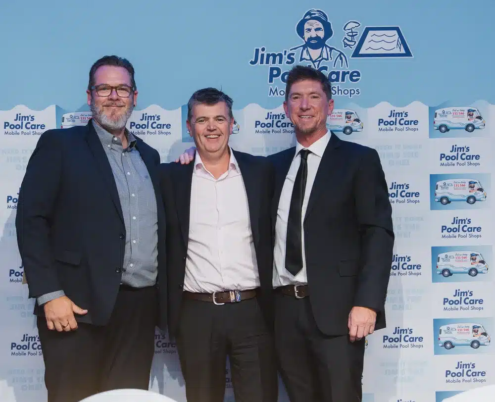 Tim Wood of Jim's Pool Care Glen Iris accepting the Rookie of the Year 2026 award